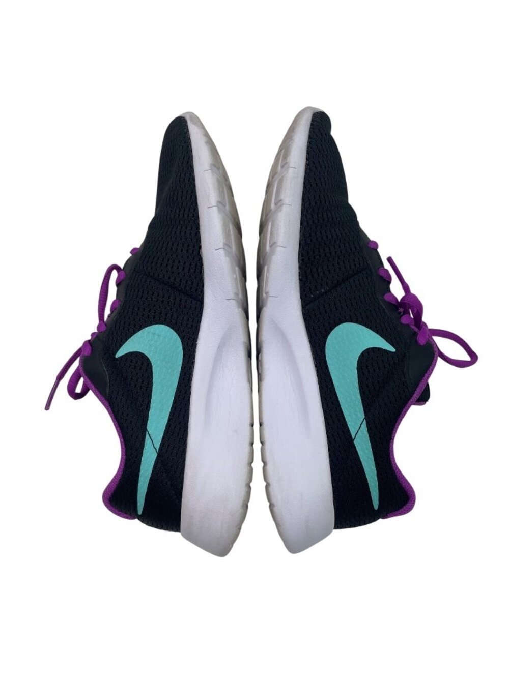 Nike Youth Tanjun Shoes Black/Hyper Purple Size 6Y Lightweight Athletic Sneakers - Picture 7 of 9